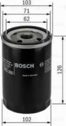 BOSCH 0 986 TF0 036 - Топливный фильтр autosila-amz.com