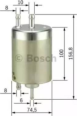 BOSCH 0 450 905 968 - Топливный фильтр autosila-amz.com