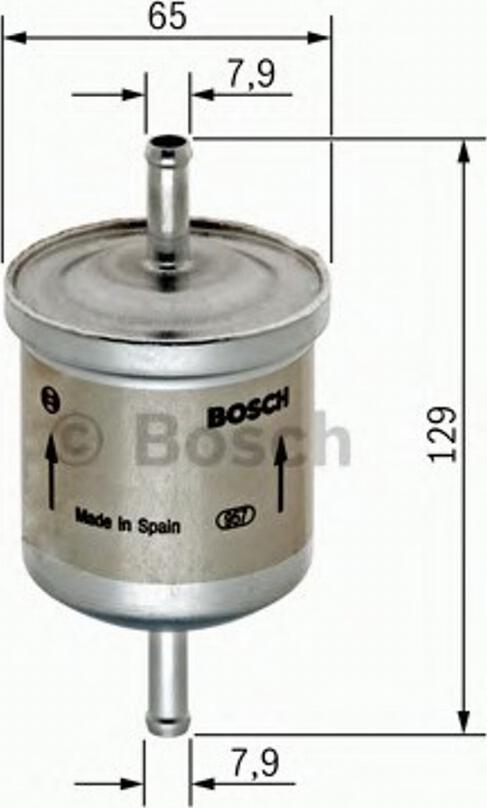 BOSCH 0450905974 - Топливный фильтр autosila-amz.com