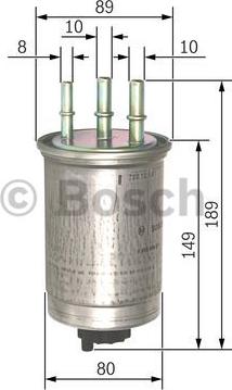 BOSCH 0 450 906 511 - Топливный фильтр autosila-amz.com