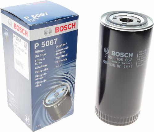 BOSCH 0 451 105 067 - Масляный фильтр autosila-amz.com