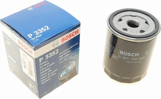 BOSCH 0 451 103 352 - Масляный фильтр autosila-amz.com