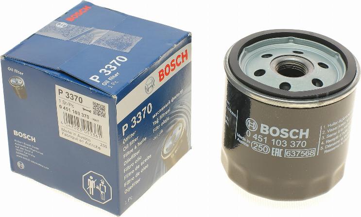 BOSCH 0 451 103 370 - Масляный фильтр autosila-amz.com