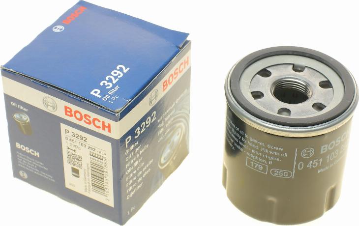 BOSCH 0 451 103 292 - Масляный фильтр autosila-amz.com