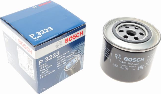 BOSCH 0 451 203 223 - Масляный фильтр autosila-amz.com