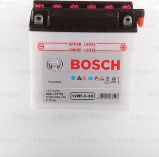BOSCH 0 092 M48 010 - Стартерная аккумуляторная батарея, АКБ autosila-amz.com