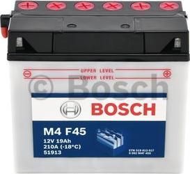 BOSCH 0092m4f450 - Стартерная аккумуляторная батарея, АКБ autosila-amz.com