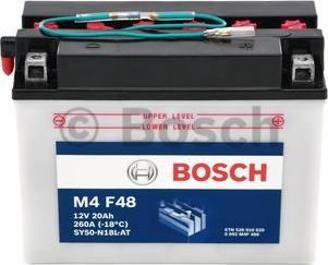 BOSCH 0092m4f480 - Стартерная аккумуляторная батарея, АКБ autosila-amz.com
