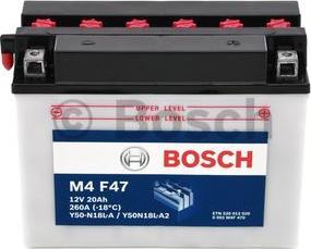 BOSCH 0 092 M4F 470 - Аккумуляторная батарея M4 (12V 20Ah 260A B00) 206x92x163mm Полярность ETN 0 (-/+) autosila-amz.com