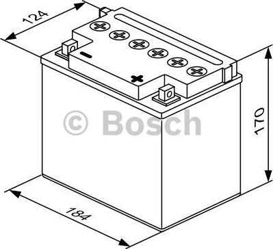 BOSCH 0 092 M4F 520 - АКБ M4 F52 12V 25AH 220A 186X130X171 BOSCH 0092M4F520 autosila-amz.com