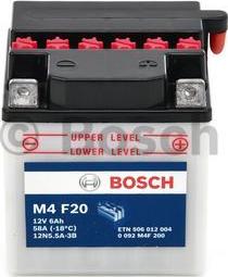 BOSCH 0 092 M4F 200 - Стартерная аккумуляторная батарея, АКБ autosila-amz.com