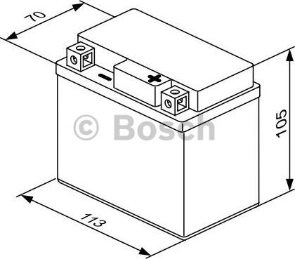 BOSCH 0 092 M60 040 - См. XBS-0092M60040 !!! АКБ M6 004 12V 4Ah 30A  114x71x106 /-+/ autosila-amz.com