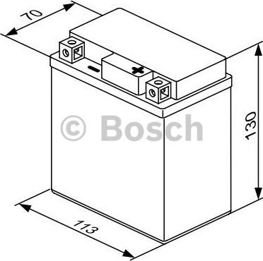 BOSCH 0 092 M60 060 - АКБ M6 006 12V 6Ah 50A  114x71x131 /-+/ autosila-amz.com