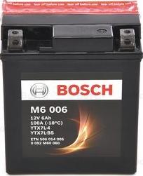 BOSCH 0092m60060 - Стартерная аккумуляторная батарея, АКБ autosila-amz.com