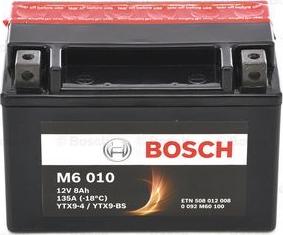 BOSCH 0092m60100 - Стартерная аккумуляторная батарея, АКБ autosila-amz.com