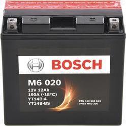 BOSCH 0 092 M60 200 - Аккумуляторная батарея мото BOSCH 12 А/ч autosila-amz.com