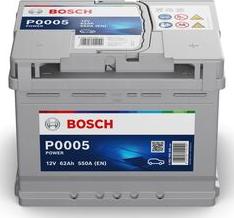 BOSCH 0 092 P00 050 - Стартерная аккумуляторная батарея, АКБ autosila-amz.com