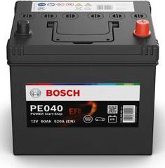 BOSCH 0 092 PE0 400 - Стартерная аккумуляторная батарея, АКБ autosila-amz.com