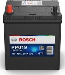 BOSCH 0 092 PP0 190 - Стартерная аккумуляторная батарея, АКБ autosila-amz.com