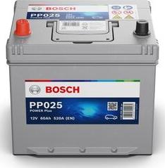 BOSCH 0 092 PP0 250 - Стартерная аккумуляторная батарея, АКБ autosila-amz.com