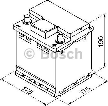 BOSCH 0 092 S40 000 - аккумуляторная батарея! 19.5/17.9 евро 42Ah 390A 175/175/190\ autosila-amz.com