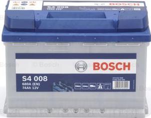 BOSCH 0 092 S40 080 - Аккумуляторная батарея 74Аh 680А 70...77Аh 680...780A (+) справа, размеры (278х175х190) (+) справа # autosila-amz.com