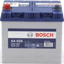 BOSCH 0 092 S40 250 - Стартерная аккумуляторная батарея, АКБ autosila-amz.com