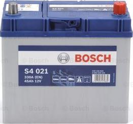 BOSCH 0 092 S40 210 - Аккумуляторная батарея S4 Silver, 12в 45а/ч 330А п.т., о.п., яп. кл., яп. корп. autosila-amz.com