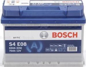 BOSCH 0 092 S4E 080 - Стартерная аккумуляторная батарея, АКБ autosila-amz.com