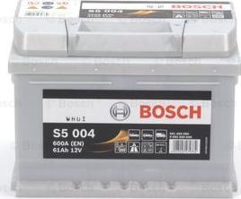 BOSCH 0 092 S50 040 - аккумуляторная батарея! 19.5/17.9 евро 61Ah 600A 242/175/175\ autosila-amz.com