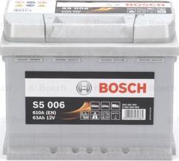 BOSCH 0 092 S50 060 - Стартерная аккумуляторная батарея, АКБ autosila-amz.com
