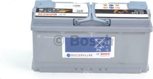 BOSCH 0 092 S5A 150 - Автозапчасть/Аккумуляторная батарея 105Ah BOSCH S5 AGM 12V 105AH 950A ETN 0(R+) B13 394x175x190mm 29 autosila-amz.com