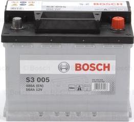 BOSCH 0 092 S30 050 - Аккумулятор BOSCH S3 12V 56AH 480A ETN 0(R+) B13 242x175x190mm 13.7kg autosila-amz.com