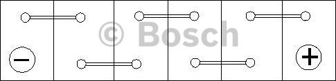BOSCH 0 092 S50 010 - Аккумулятор BOSCH 520A Обратная полярность 52 А/ч 207x175x175 autosila-amz.com