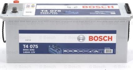 BOSCH 0 092 T40 750 - Стартерная аккумуляторная батарея, АКБ autosila-amz.com