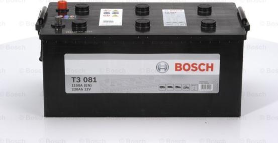 BOSCH 0 092 T30 810 - Аккумулятор 220Аh / 1150 А / 12V T3 Размеры (518x276x242) Heavy Duty ( серия T3 - good БЕЗ СКИДОК autosila-amz.com