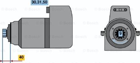 BOSCH 0 001 416 040 - Стартер autosila-amz.com