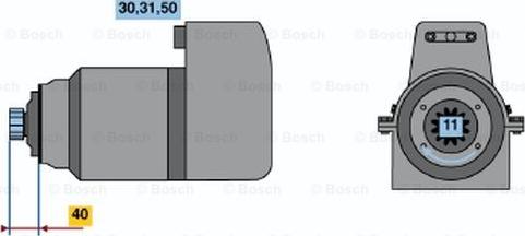 BOSCH 0 001 417 031 - Стартер autosila-amz.com