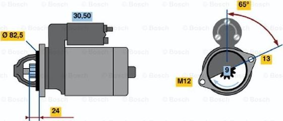 BOSCH 0 001 109 041 - Стартер autosila-amz.com