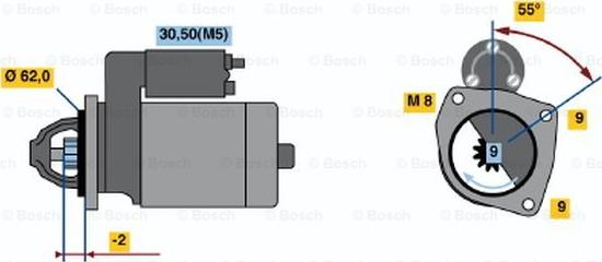 BOSCH 0 001 108 162 - Стартер autosila-amz.com