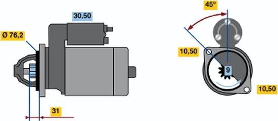 BOSCH 0001107058 - Стартер autosila-amz.com