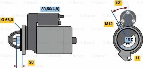 BOSCH 0 001 138 019 - Стартер autosila-amz.com