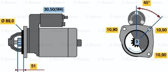 BOSCH 0 001 369 007 - Стартер autosila-amz.com