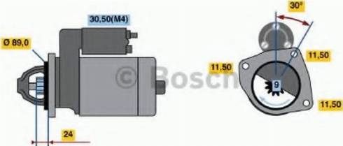 BOSCH 0 001 369 017 - Стартер autosila-amz.com