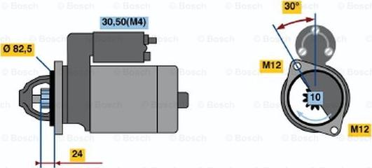 BOSCH 0 001 363 123 - Стартер autosila-amz.com