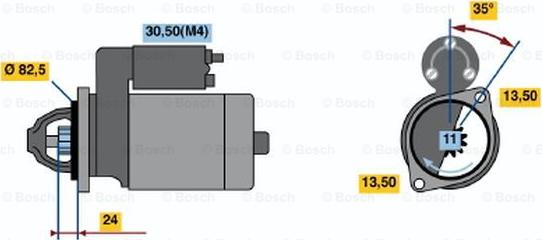 BOSCH 0 001 363 105 - Стартер autosila-amz.com