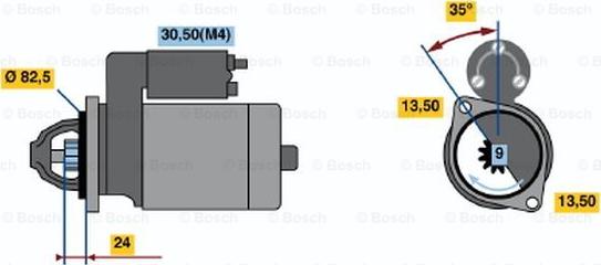 BOSCH 0 001 362 076 - Стартер autosila-amz.com