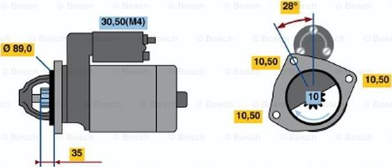 BOSCH 0 001 367 071 - Стартер autosila-amz.com