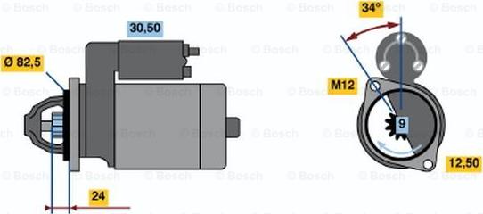 BOSCH 0 001 314 018 - Стартер autosila-amz.com