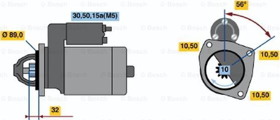 BOSCH 0 001 211 513 - Стартер autosila-amz.com